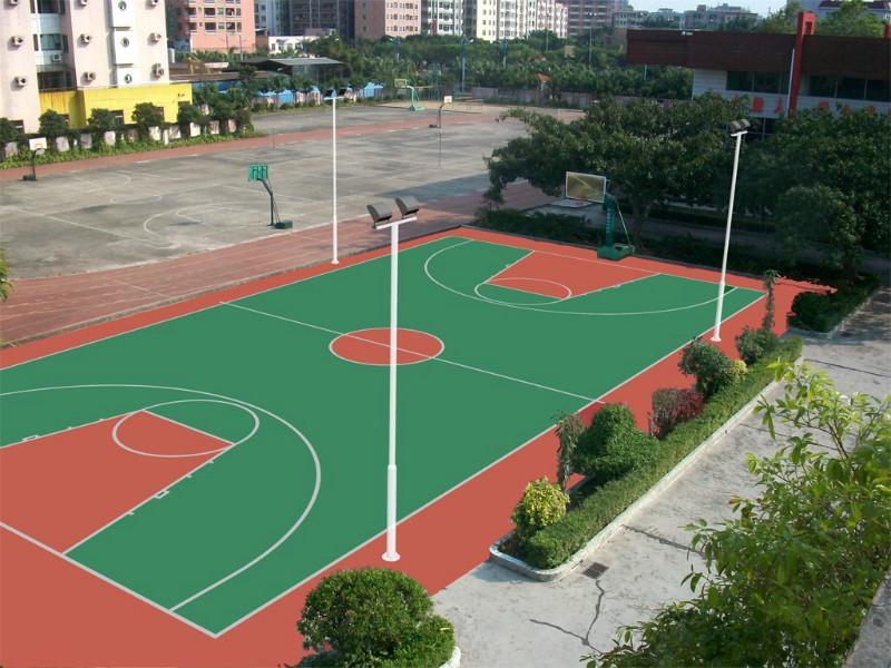 三建中学硅PU篮球场改造工程(图1)
